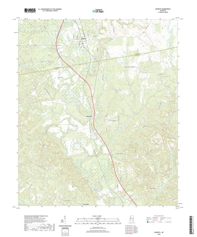 United States Geological Survey Shubuta, MS (2020, 24000-Scale) digital map