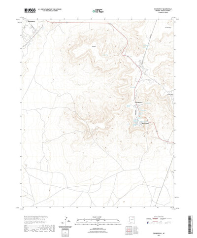 United States Geological Survey Shungopavi, AZ (2021, 24000-Scale) digital map