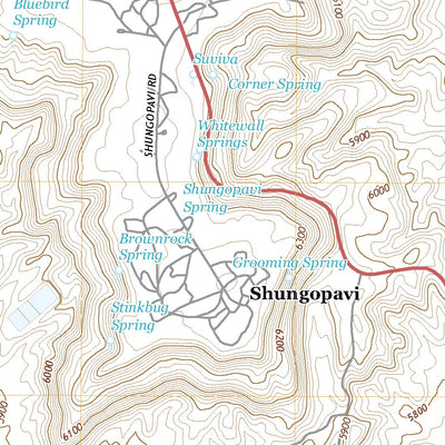 United States Geological Survey Shungopavi, AZ (2021, 24000-Scale) digital map
