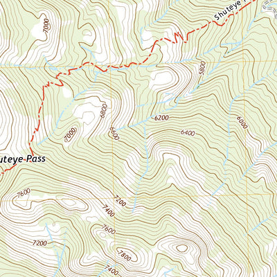 United States Geological Survey Shuteye Peak, CA (2021, 24000-Scale) digital map