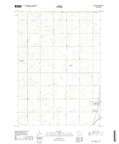 United States Geological Survey Sibley West, IA (2022, 24000-Scale) digital map