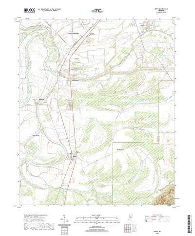 United States Geological Survey Sidon, MS (2020, 24000-Scale) digital map