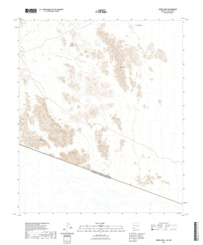 United States Geological Survey Sierra Arida, AZ (2021, 24000-Scale) digital map