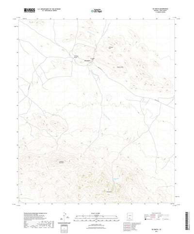 United States Geological Survey Sil Nakya, AZ (2021, 24000-Scale) digital map