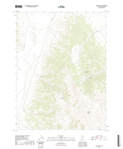 United States Geological Survey Silo Canyon, NV (2021, 24000-Scale) digital map