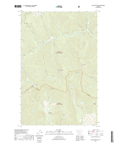 United States Geological Survey Silver Butte Pass, MT (2020, 24000-Scale) digital map