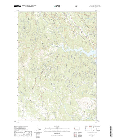 United States Geological Survey Silver City, SD (2021, 24000-Scale) digital map