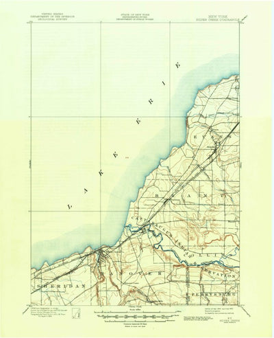 United States Geological Survey Silver Creek, NY (1899, 62500-Scale) digital map