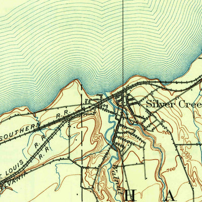 United States Geological Survey Silver Creek, NY (1899, 62500-Scale) digital map