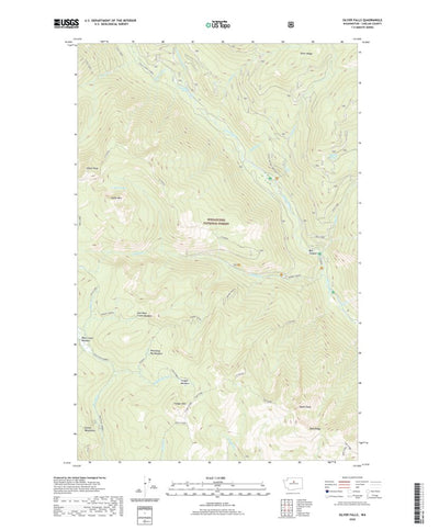 United States Geological Survey Silver Falls, WA (2020, 24000-Scale) digital map