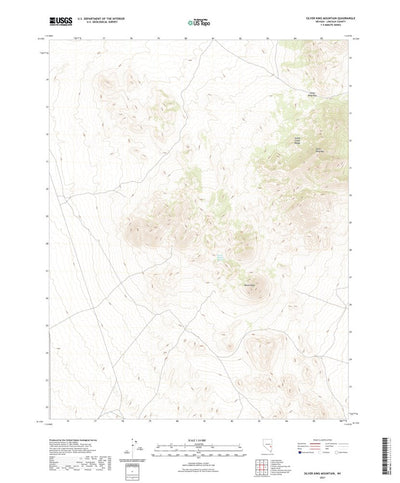 United States Geological Survey Silver King Mountain, NV (2021, 24000-Scale) digital map