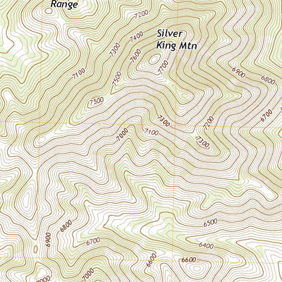United States Geological Survey Silver King Mountain, NV (2021, 24000-Scale) digital map