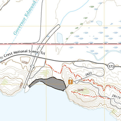 United States Geological Survey Silverwood Lake, CA (2021, 24000-Scale) digital map