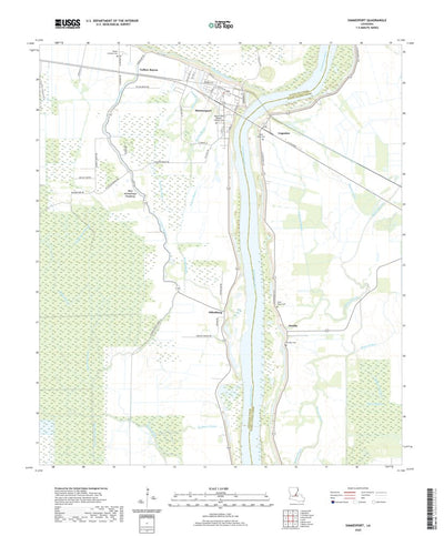 United States Geological Survey Simmesport, LA (2020, 24000-Scale) digital map