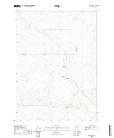 United States Geological Survey Simpson Draw, WY (2021, 24000-Scale) digital map