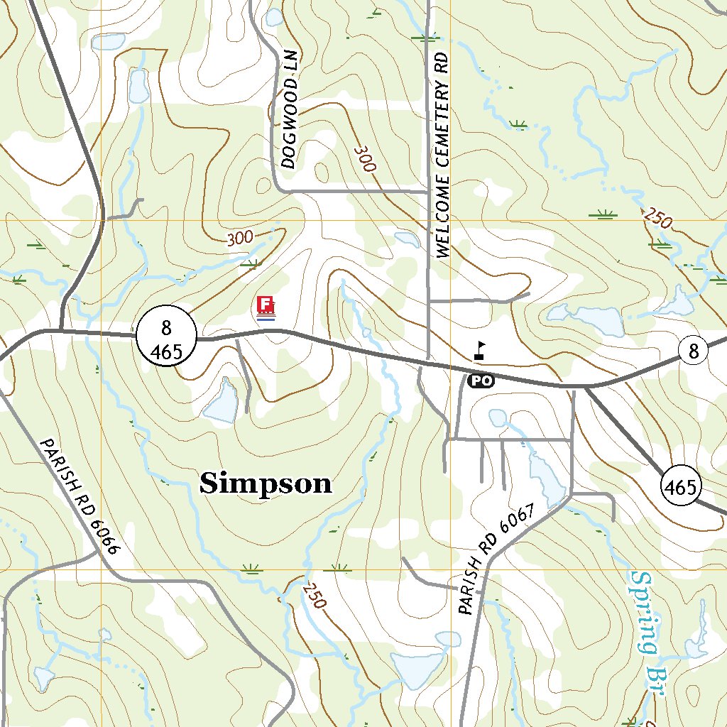 Simpson Wv Map Simpson North, LA (2020, 24000-Scale) Map by United States Geological ...