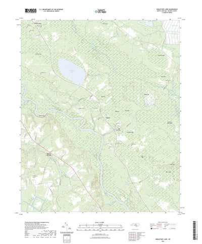 United States Geological Survey Singletary Lake, NC (2022, 24000-Scale) digital map