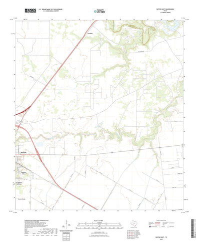 United States Geological Survey Sinton East, TX (2022, 24000-Scale) digital map