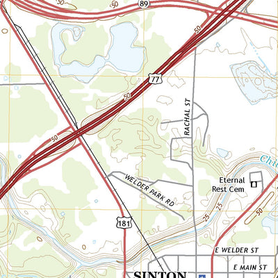 United States Geological Survey Sinton West, TX (2022, 24000-Scale) digital map