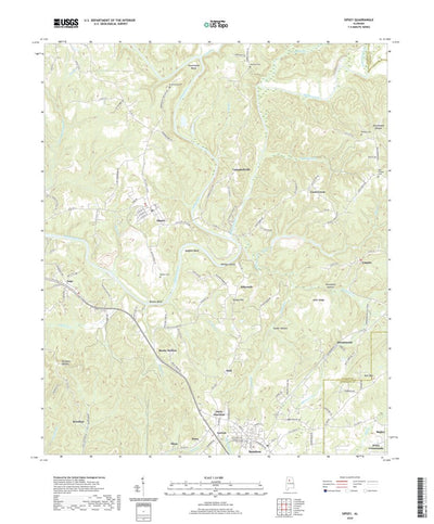 United States Geological Survey Sipsey, AL (2020, 24000-Scale) digital map