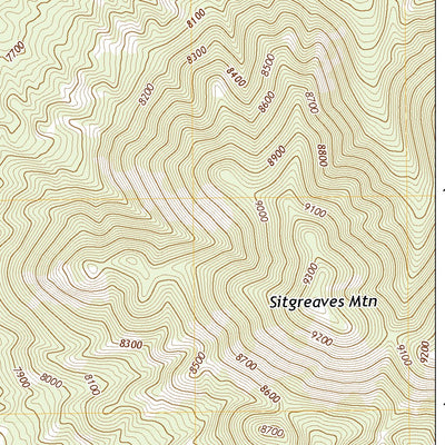 United States Geological Survey Sitgreaves Mountain, AZ (2021, 24000-Scale) digital map