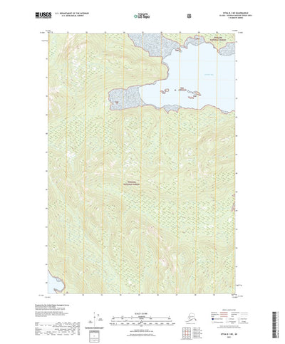 United States Geological Survey Sitka B-1 NE, AK (2021, 25000-Scale) digital map