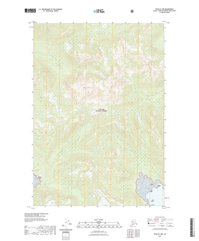 United States Geological Survey Sitka B-1 NW, AK (2021, 25000-Scale) digital map