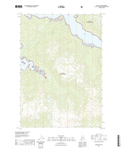 United States Geological Survey Sitka B-2 SE, AK (2021, 25000-Scale) digital map