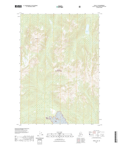 United States Geological Survey Sitka C-1 SE, AK (2021, 25000-Scale) digital map