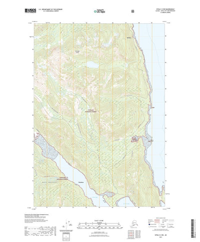 United States Geological Survey Sitka C-3 SW, AK (2021, 25000-Scale) digital map