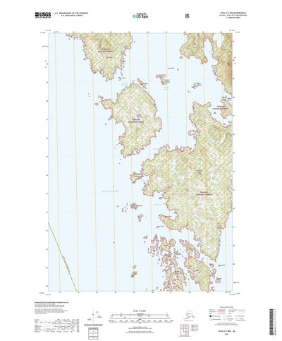United States Geological Survey Sitka C-7 NW, AK (2021, 25000-Scale) digital map