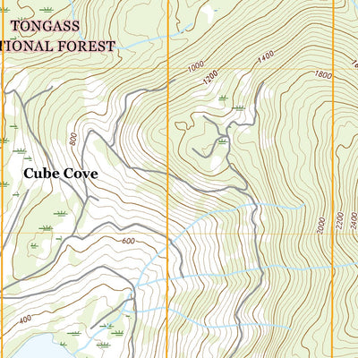 United States Geological Survey Sitka D-3 NE, AK (2021, 25000-Scale) digital map
