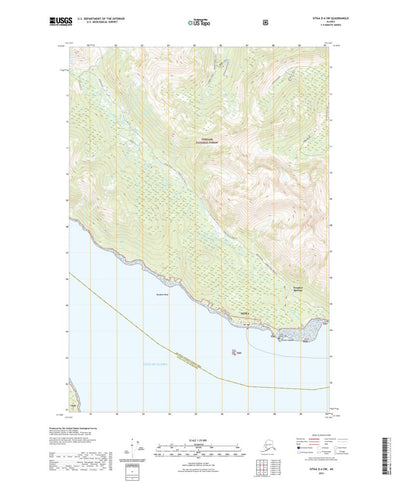 United States Geological Survey Sitka D-4 SW, AK (2021, 25000-Scale) digital map