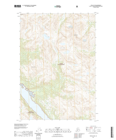 United States Geological Survey Sitka D-7 NE, AK (2021, 25000-Scale) digital map