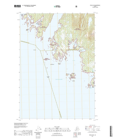 United States Geological Survey Sitka D-8 SE, AK (2021, 25000-Scale) digital map