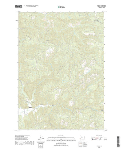 United States Geological Survey Sitkum, OR (2020, 24000-Scale) digital map