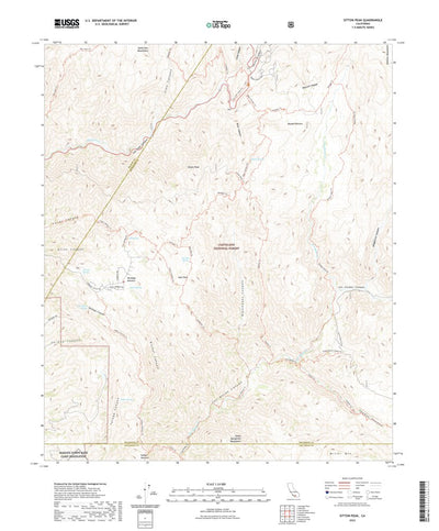 United States Geological Survey Sitton Peak, CA (2022, 24000-Scale) digital map