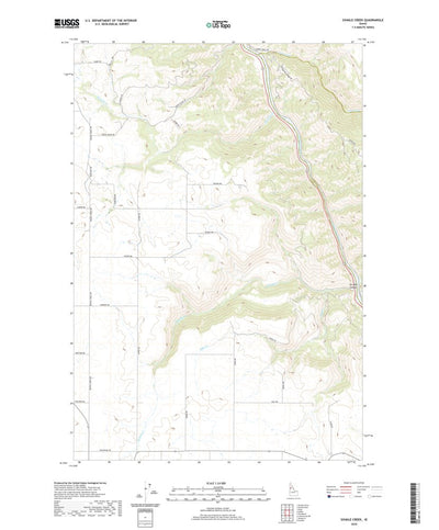 United States Geological Survey Sixmile Creek, ID (2020, 24000-Scale) digital map