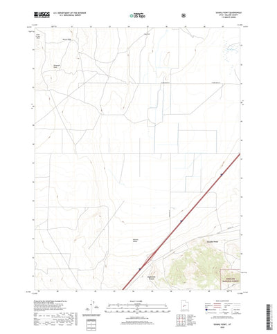United States Geological Survey Sixmile Point, UT (2020, 24000-Scale) digital map