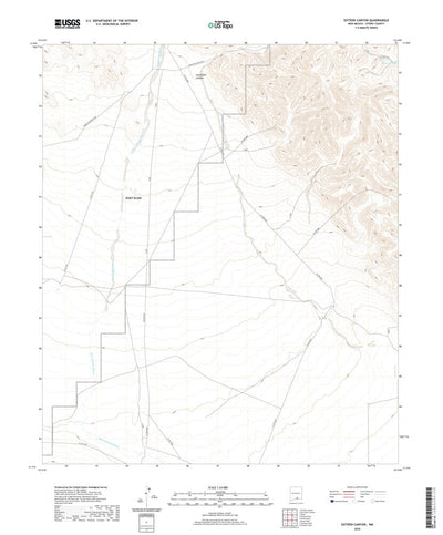 United States Geological Survey Sixteen Canyon, NM (2020, 24000-Scale) digital map