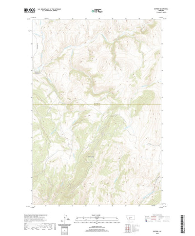 United States Geological Survey Sixteen, MT (2020, 24000-Scale) digital map