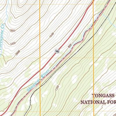 United States Geological Survey Skagway C-1 SW, AK (2021, 25000-Scale) digital map