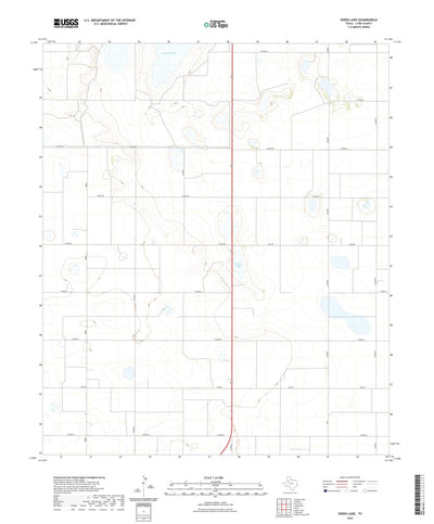 United States Geological Survey Skeen Lake, TX (2022, 24000-Scale) digital map