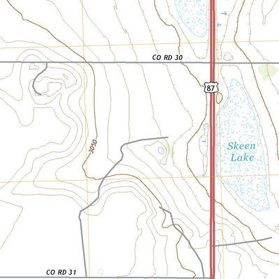 United States Geological Survey Skeen Lake, TX (2022, 24000-Scale) digital map