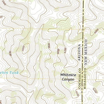 United States Geological Survey Skeleton Canyon, NM (2020, 24000-Scale) digital map