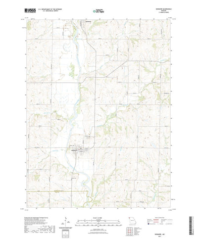 United States Geological Survey Skidmore, MO (2021, 24000-Scale) digital map