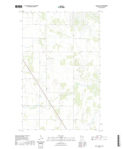 United States Geological Survey Skull Lake SW, MN (2022, 24000-Scale) digital map