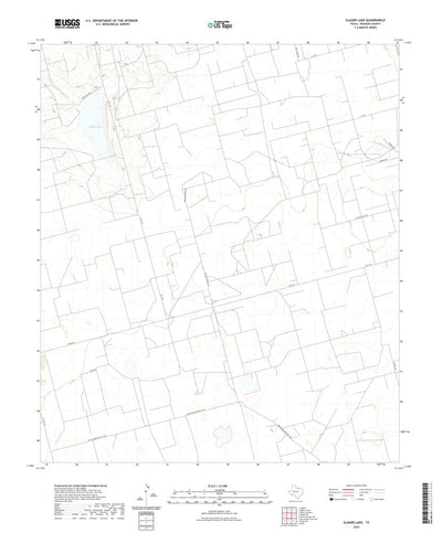 United States Geological Survey Slager Lake, TX (2022, 24000-Scale) digital map