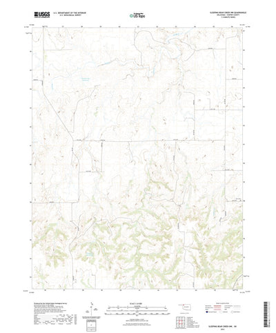 United States Geological Survey Sleeping Bear Creek NW, OK (2022, 24000-Scale) digital map