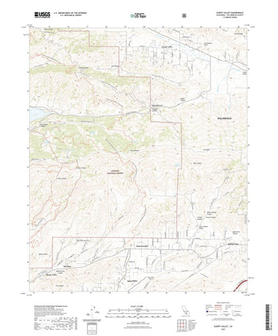 United States Geological Survey Sleepy Valley, CA (2022, 24000-Scale) digital map
